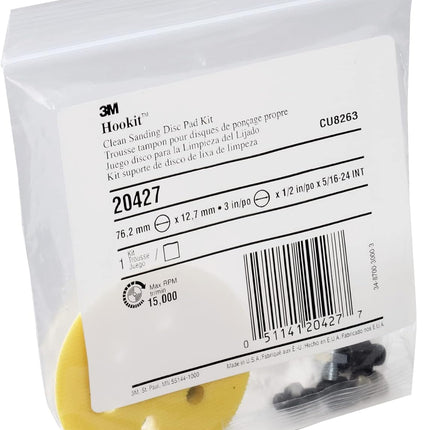 3M 20427 - 3" Clean Sanding Disc Pad Kit