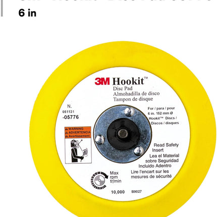 3M 05776 - 6" Hookit Velcro Disc Pad