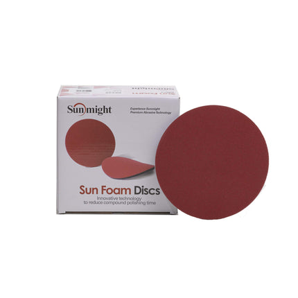 SUNMIGHT 96223 - 2000 Grit Sunfoam Disc (6in, No Holes, 10 Pcs)