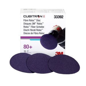 3M 33392 - 80 Grit Cubitron II Fibre Roloc Disc (3in, 15 Pcs)
