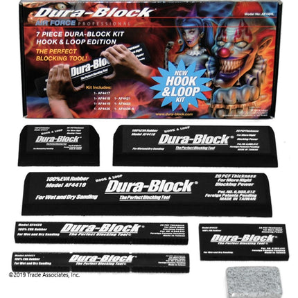 DURA-BLOCK AF44HL - 7 Piece Kit Hook & Loop Edition