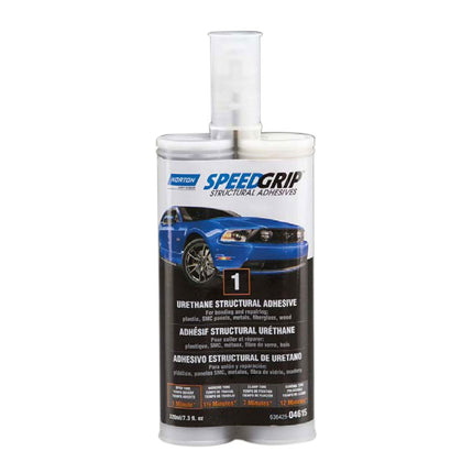 NORTON 04615 - Speedgrip Structural Adhesive, 220 mL, Liquid, Black, 1.5 min Application