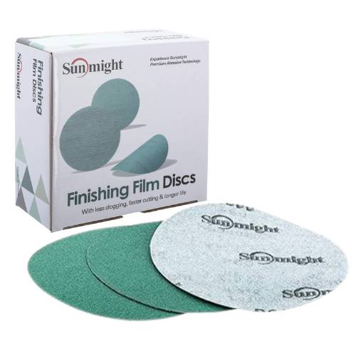SUNMIGHT 01423 - 2000 Grit Film Grip Disc (6in, No Holes, 50 Pcs)